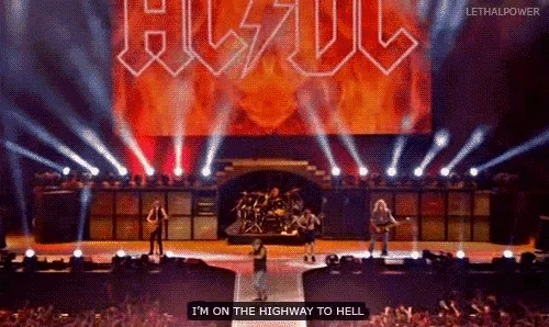 AC-DC sur scène en concert