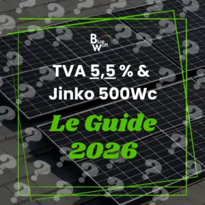 Image installation panneaux solaires Jinko 500Wc sur une toiture